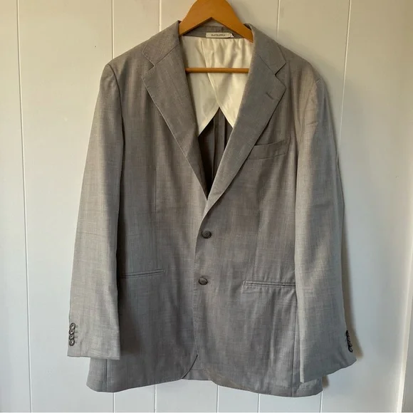 Suitsupply Light Grey Blazer Jacket Havana S140s Wool Carlo Barbera Italy Slim - Picture 2 of 15